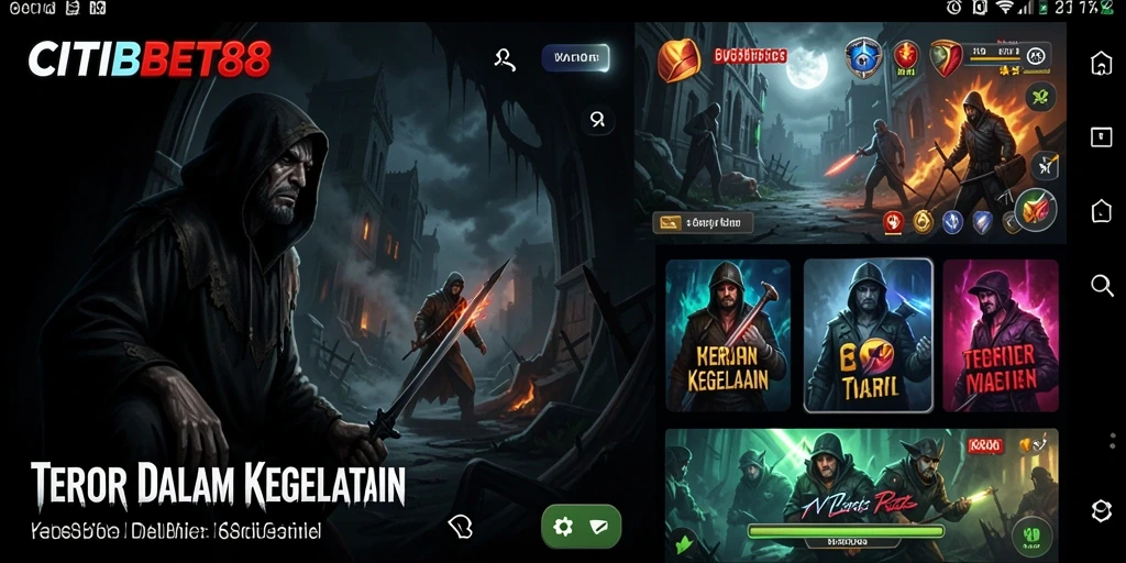 Tampilan menakutkan dari gameplay CITIBET88 yang menghantui.