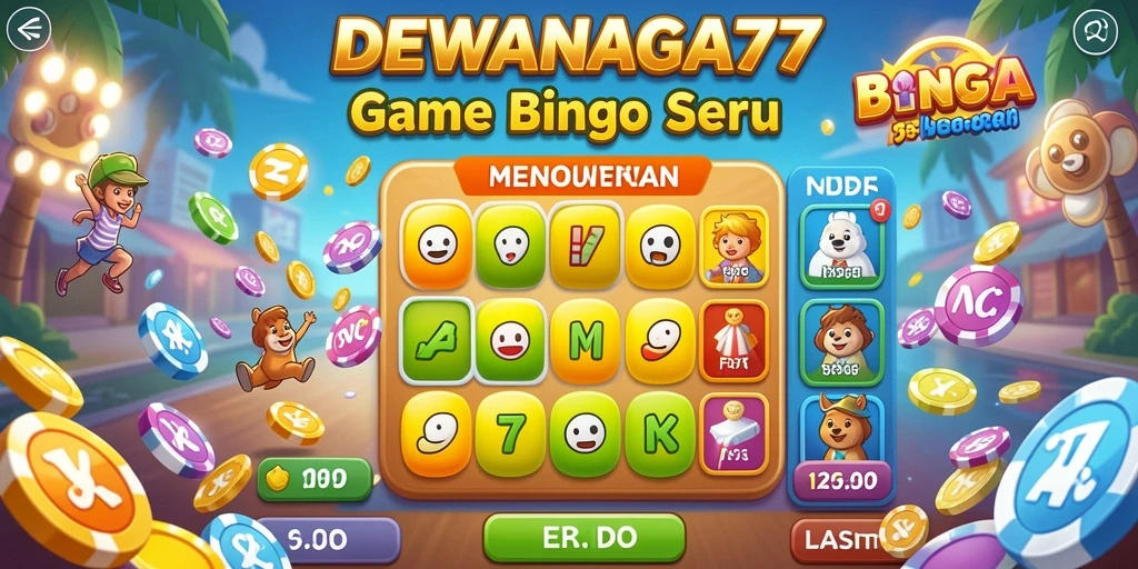 Tampilan gameplay Bingo yang menarik dari DEWANAGA77.