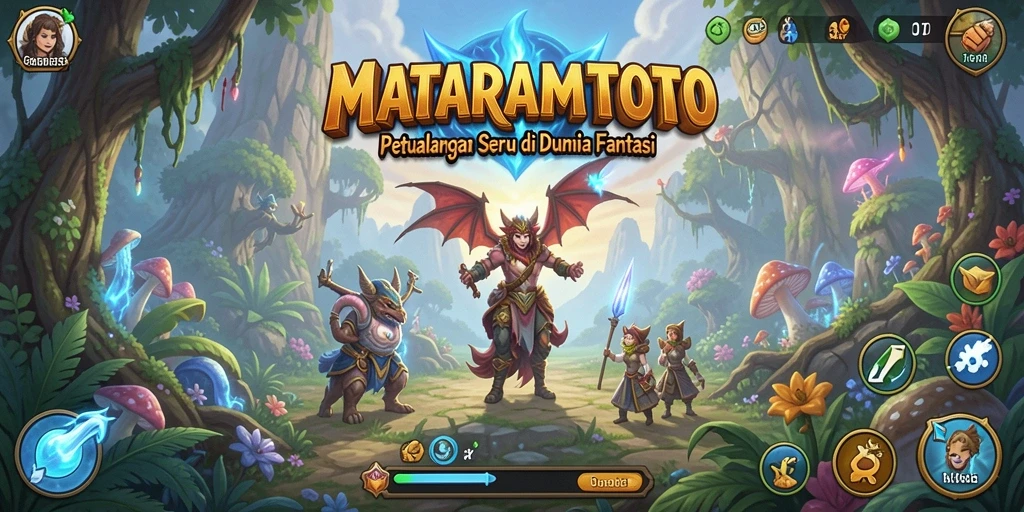 Tampilan gameplay seru di dunia petualangan MATARAMTOTO.