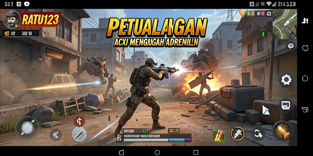 Tangkapan layar gameplay menarik dari RATU123 yang penuh aksi.