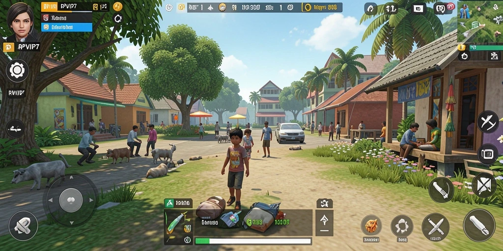 Tampilan gameplay menarik dari RPVIP7 dengan karakter dan lingkungan yang imersif.