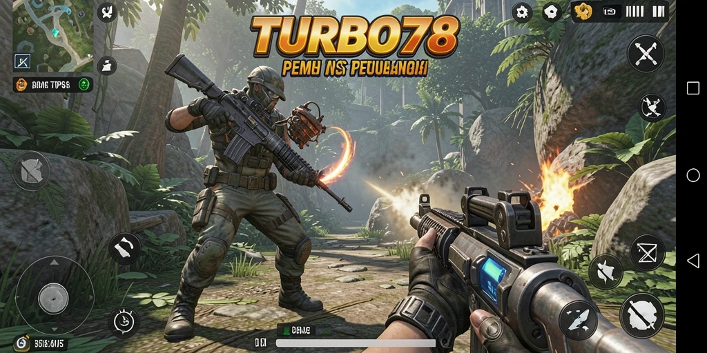 Tangkapan layar yang menunjukkan aksi intens dalam gameplay TPS.